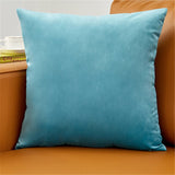 Microfine Velvet Cushion Cover Throw Pillow Covers Your Home Decoration Pillow Cases 45x45 Bed Decorative Cushions For Sofa Blue