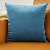 Microfine Velvet Cushion Cover Throw Pillow Covers Your Home Decoration Pillow Cases 45x45 Bed Decorative Cushions For Sofa Blue