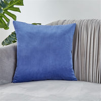 Microfine Velvet Cushion Cover Throw Pillow Covers Your Home Decoration Pillow Cases 45x45 Bed Decorative Cushions For Sofa Blue