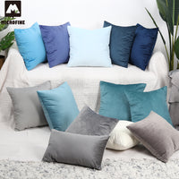 Microfine Velvet Cushion Cover Throw Pillow Covers Your Home Decoration Pillow Cases 45x45 Bed Decorative Cushions For Sofa Blue